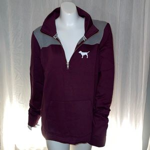 PINK Sz. M half zip pullover. NEW